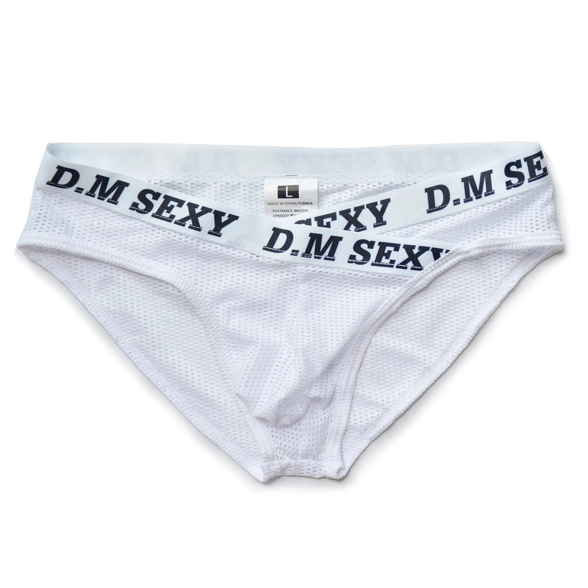 DM Criss-cross Mesh Briefs | dmunderwear detail image 3