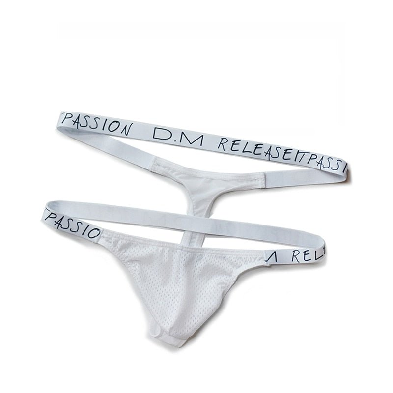 DM Double Banded Mesh Thong | dmunderwear detail image 3