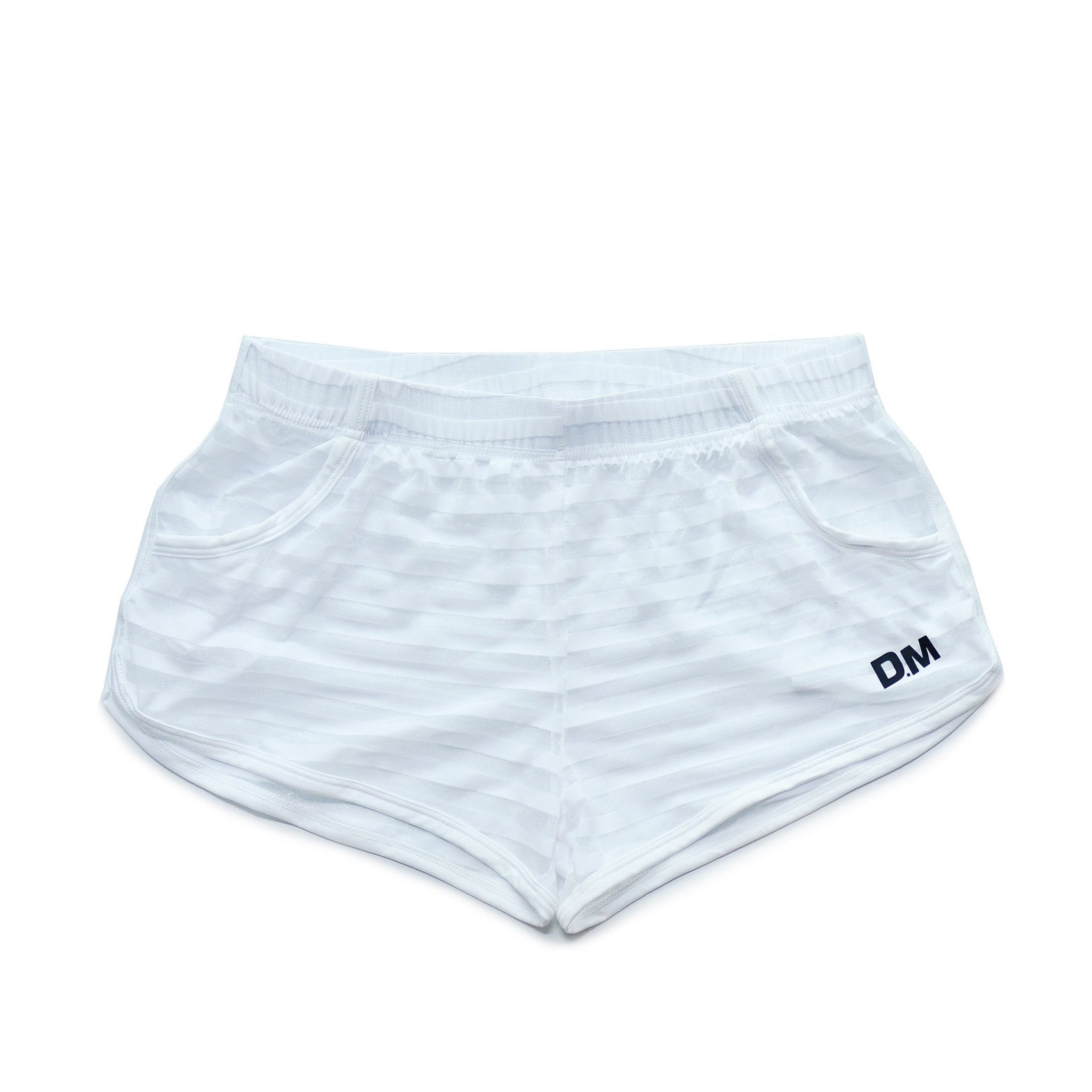 DM Striped Mesh Running Shorts | dmunderwear detail image 5
