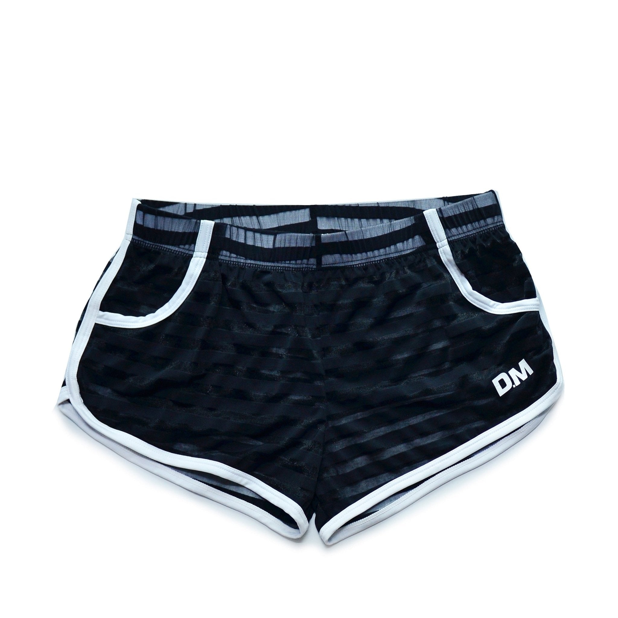 ORVLS DM Striped Mesh Running Shorts | dmunderwear detail image 4