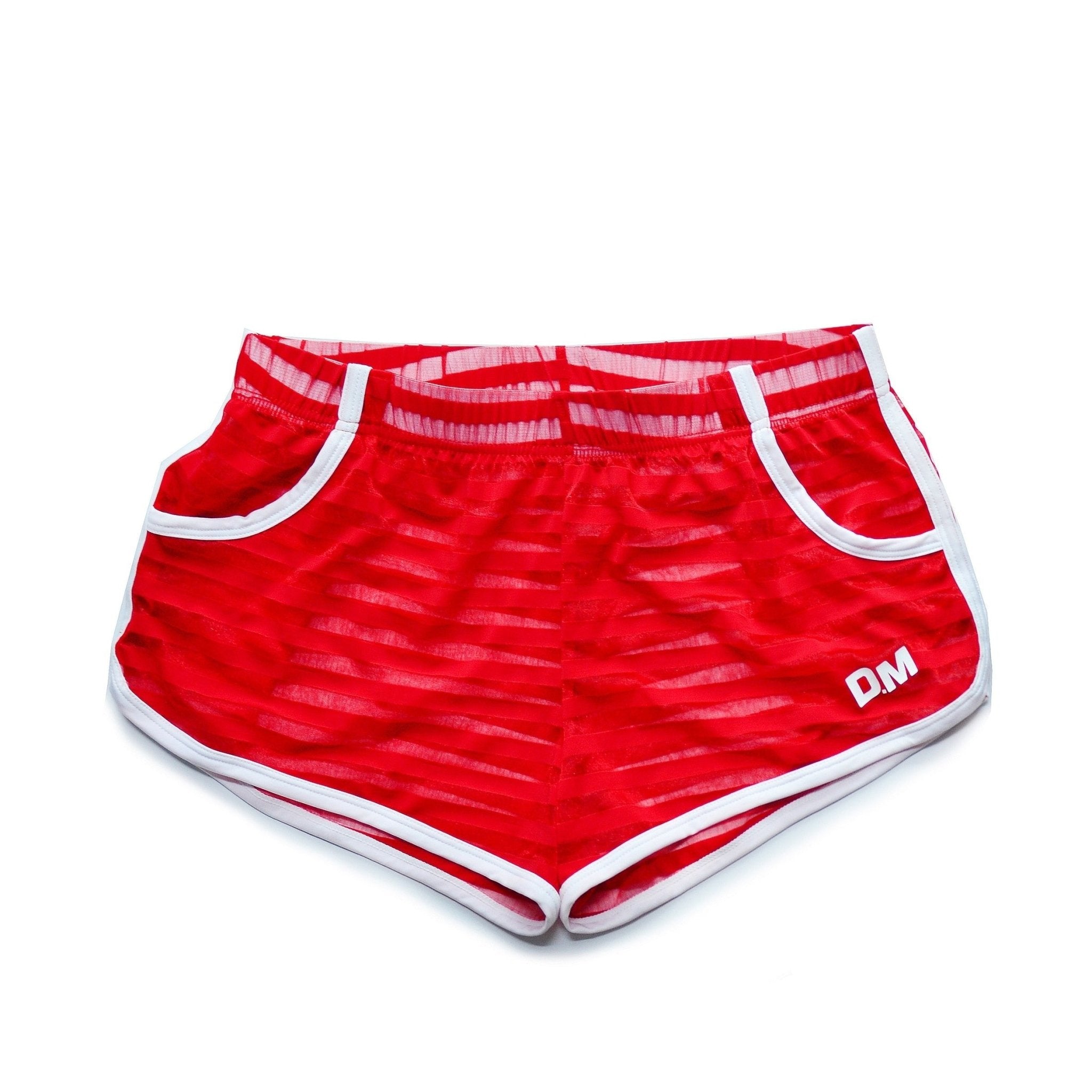DM Striped Mesh Running Shorts | dmunderwear detail image 7