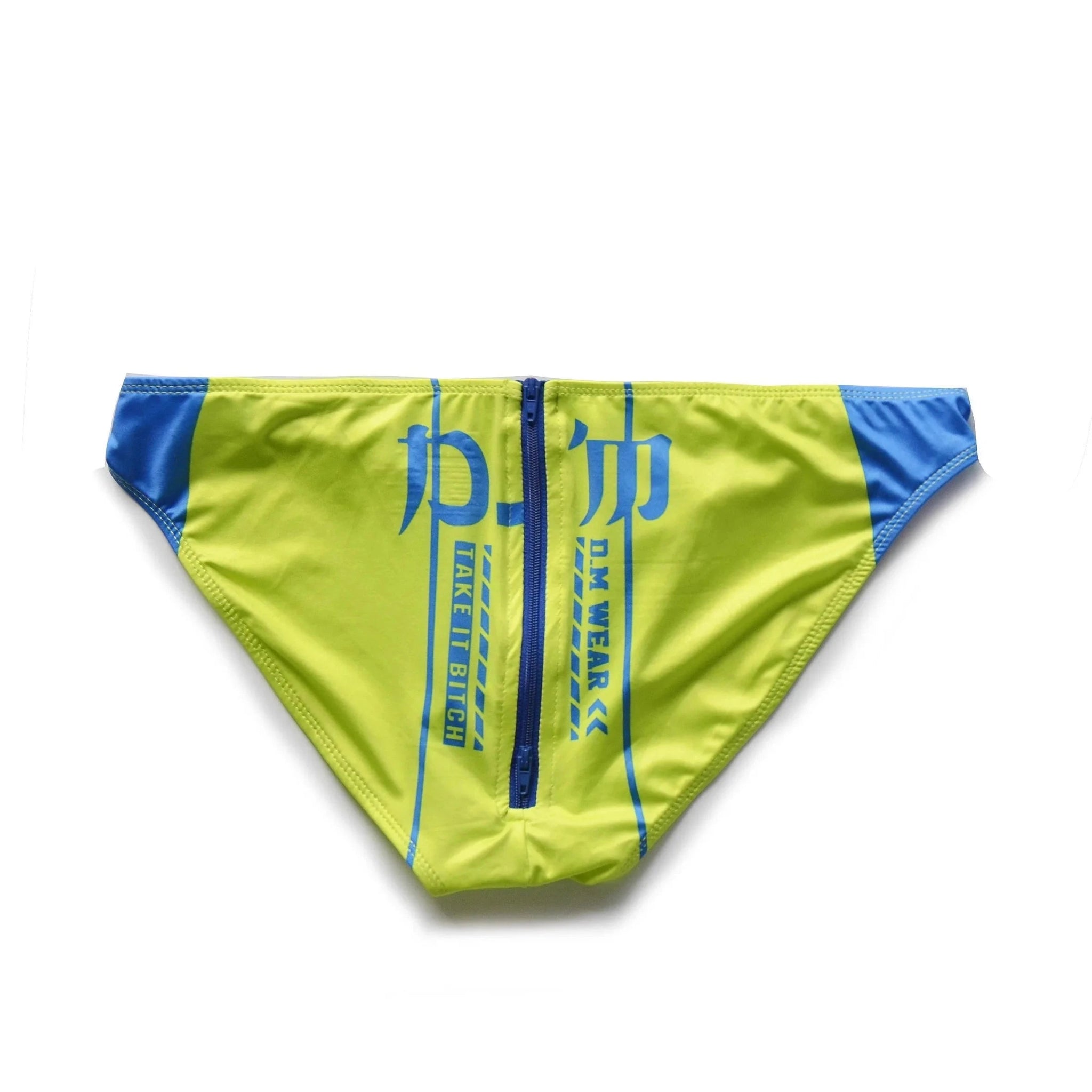 DM Take It Bitch Zippered Swim Briefs | dmunderwear detail image 10