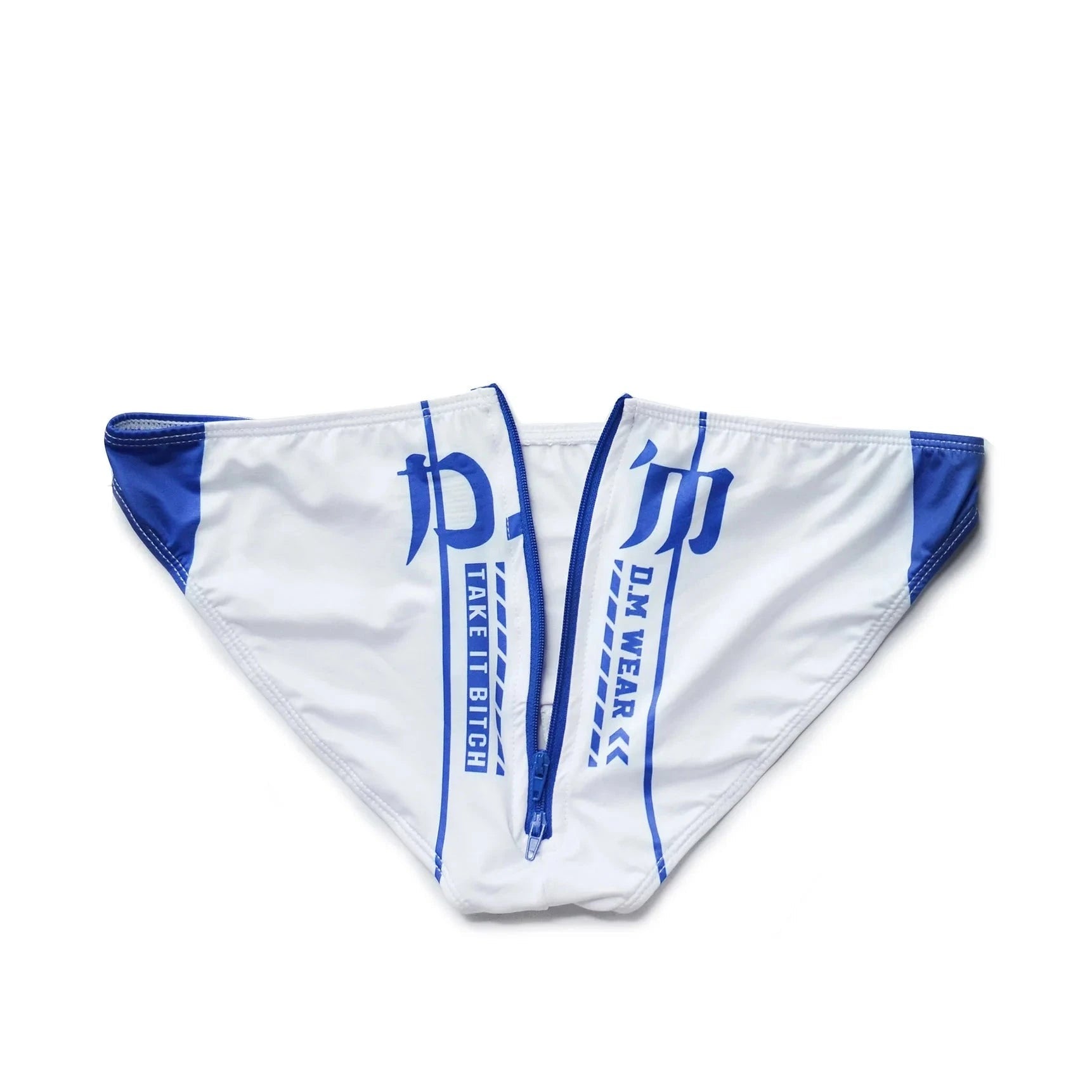 DM Take It Bitch Zippered Swim Briefs | dmunderwear detail image 2