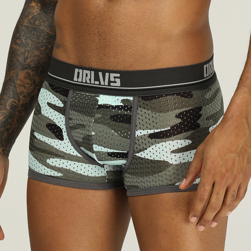 Camo Mesh Boxers | dmunderwear detail image 6
