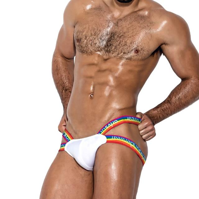ORVLS Rainbow Jockstrap | dmunderwear detail image 3