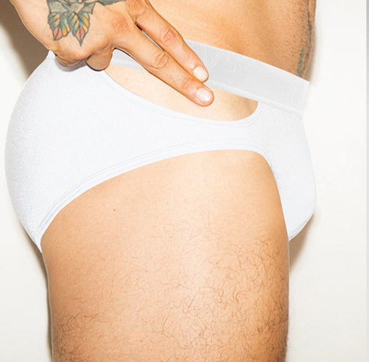 Side Piece Cut-Out Briefs | dmunderwear detail image 10