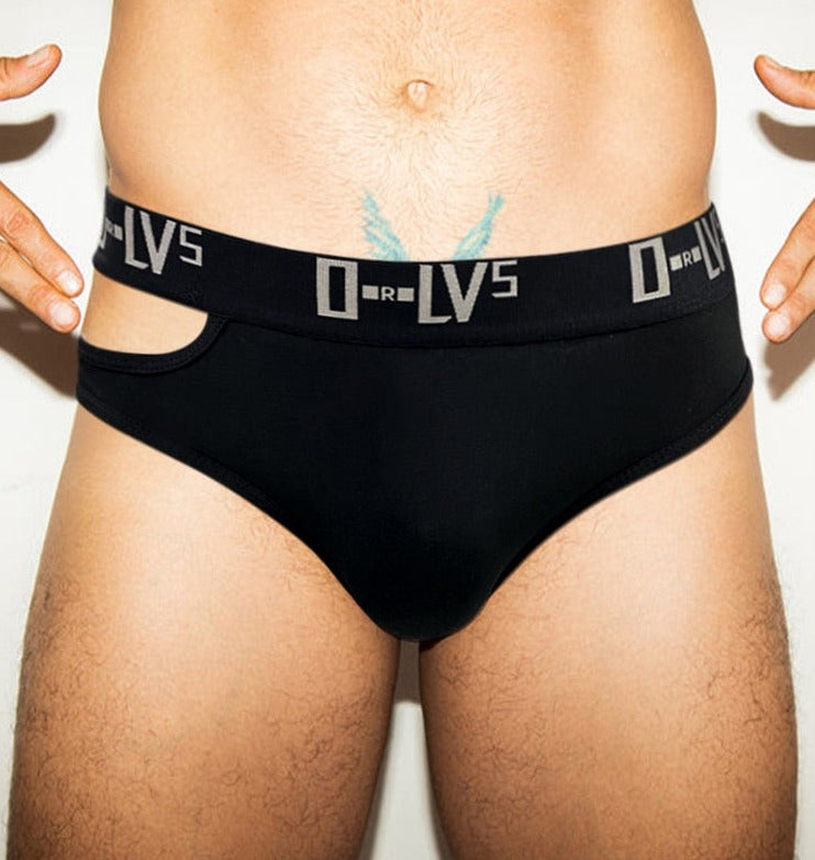 Side Piece Cut-Out Briefs | dmunderwear detail image 11