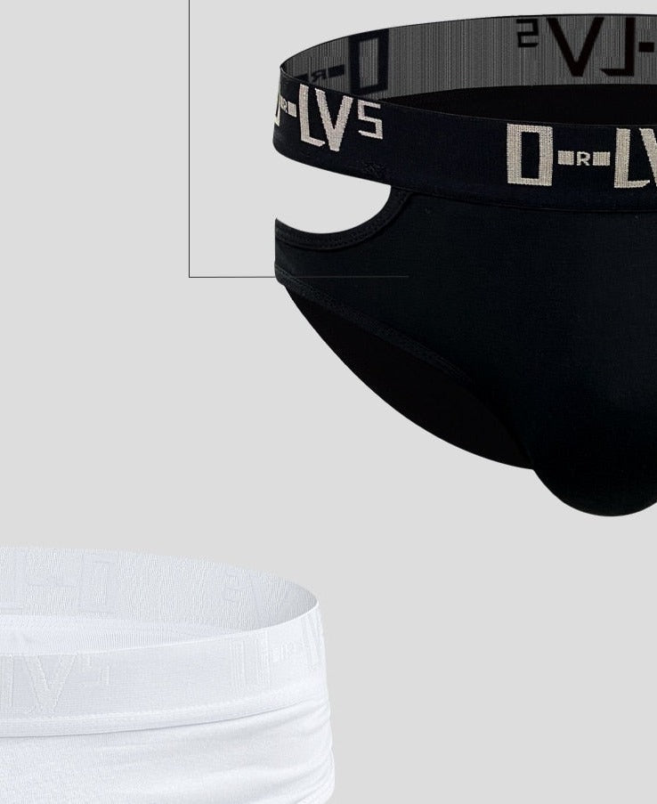 Side Piece Cut-Out Briefs | dmunderwear detail image 14