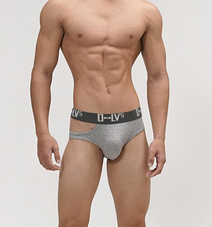 Side Piece Cut-Out Briefs | dmunderwear detail image 3