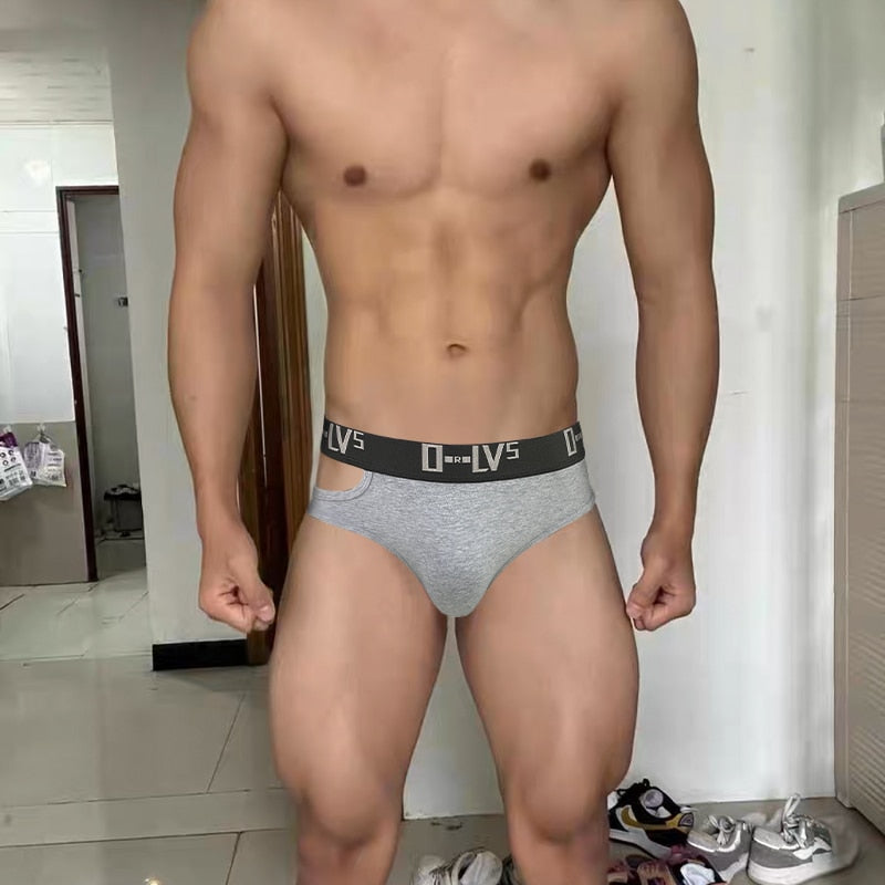 Side Piece Cut-Out Briefs | dmunderwear detail image 6