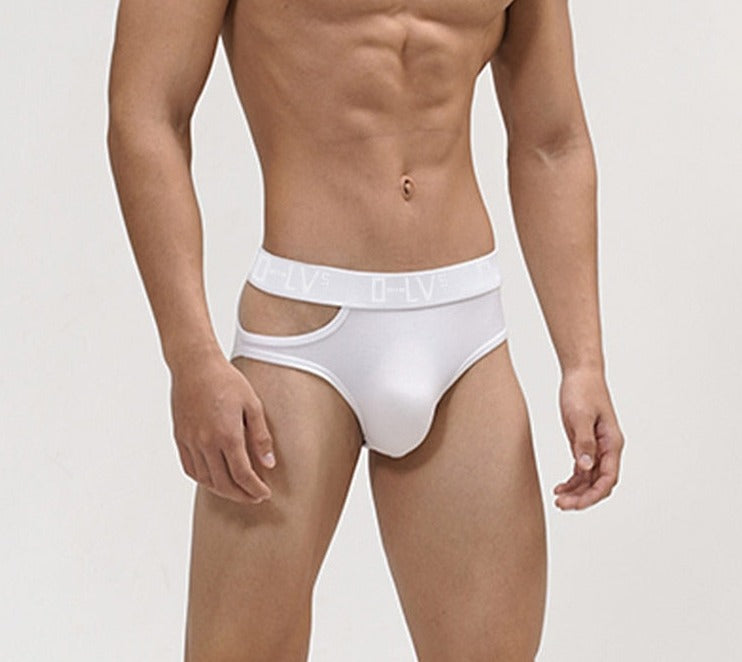Side Piece Cut-Out Briefs | dmunderwear detail image 9