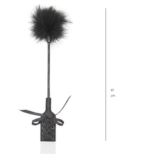 Double Headed Feather Flogger | dmunderwear detail image 4