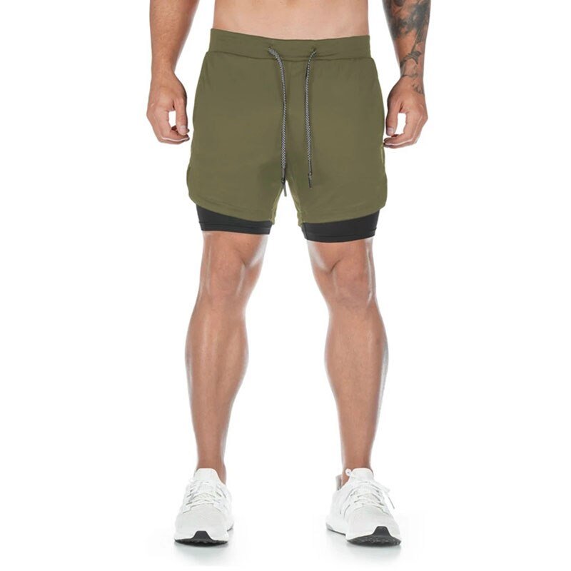Double Layered Hidden Pocket Running Shorts | dmunderwear detail image 7