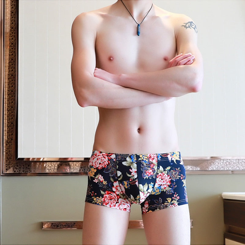 Dark Floral Print Boxers | dmunderwear product image 2