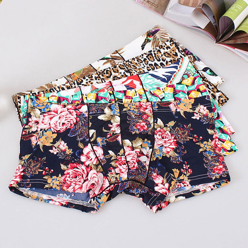 Dark Floral Print Boxers | dmunderwear product image 4