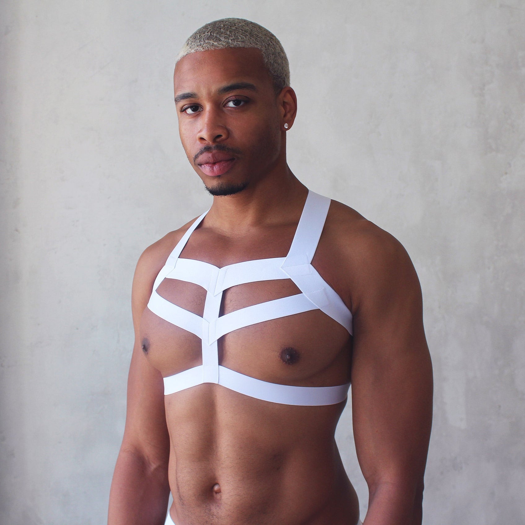 Elastic Chest Harness + Jockstrap | dmunderwear detail image 2