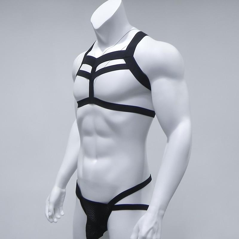 Elastic Chest Harness + Jockstrap | dmunderwear detail image 3