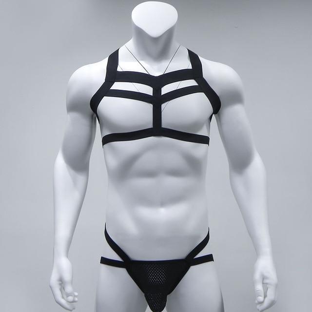 Elastic Chest Harness + Jockstrap | dmunderwear detail image 4