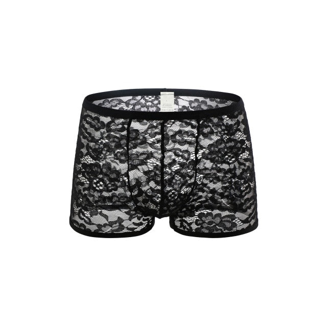 Erotic Lace Boxers | dmunderwear detail image 2