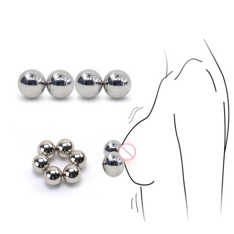 Erotic Magnetic Nipple Balls | dmunderwear