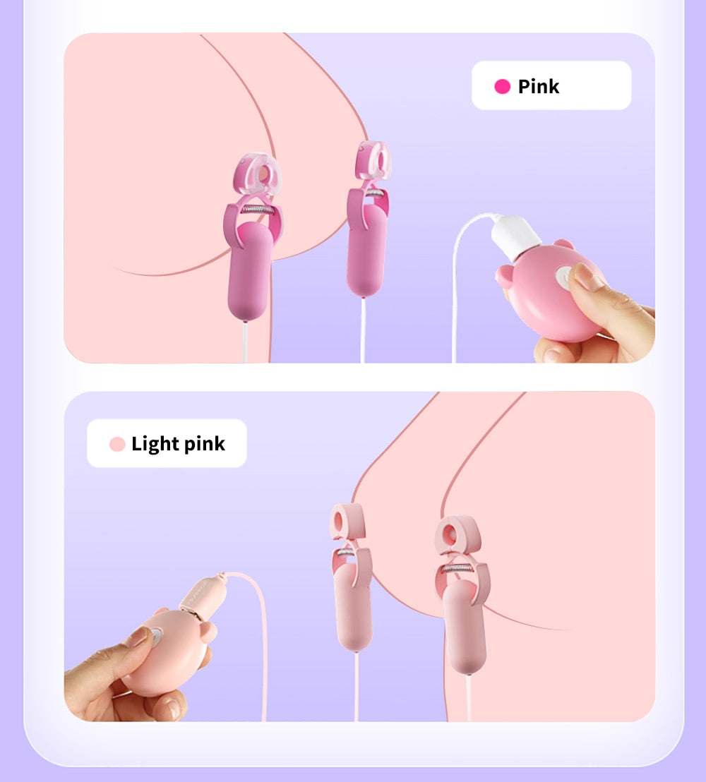 Euphoric Embrace Electric Nipple Clamp Vibrator | dmunderwear detail image 11