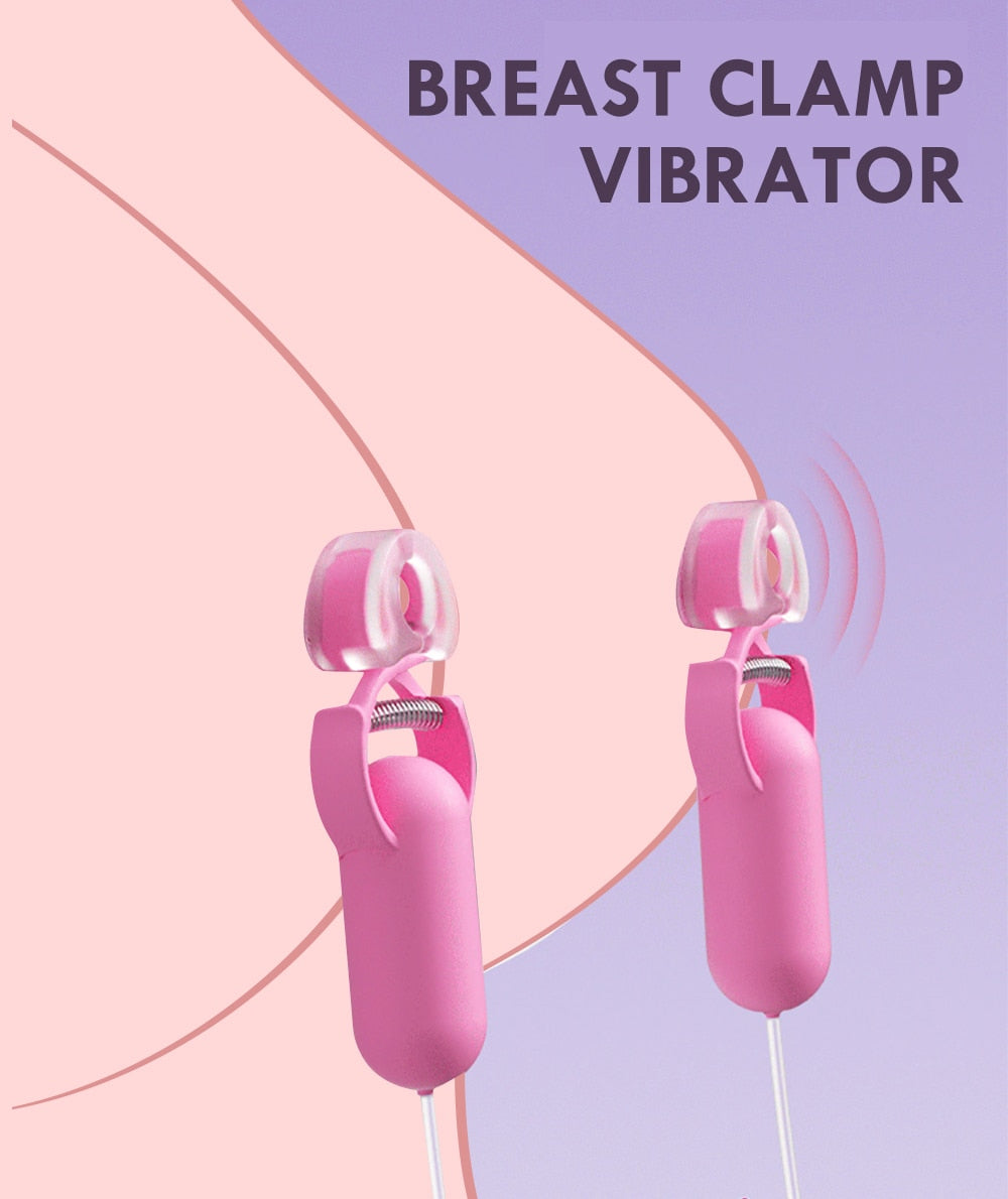 Euphoric Embrace Electric Nipple Clamp Vibrator | dmunderwear detail image 9