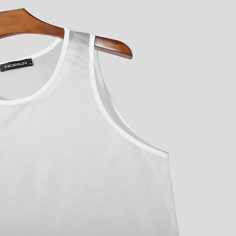 Fallen Snow Shimmer Tank Top | dmunderwear product image 5