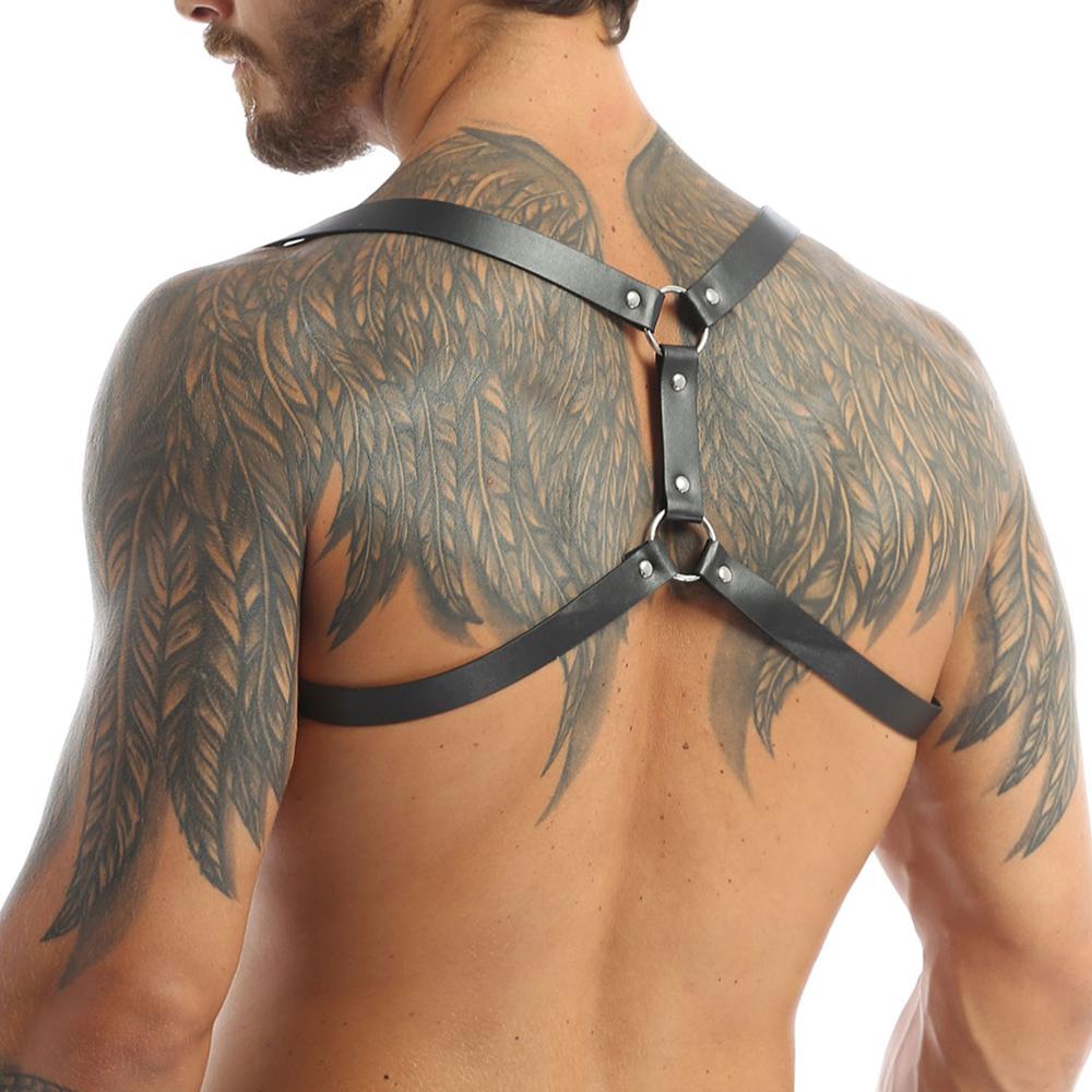 ORVLS Faux Leather Backpack Harness | dmunderwear
