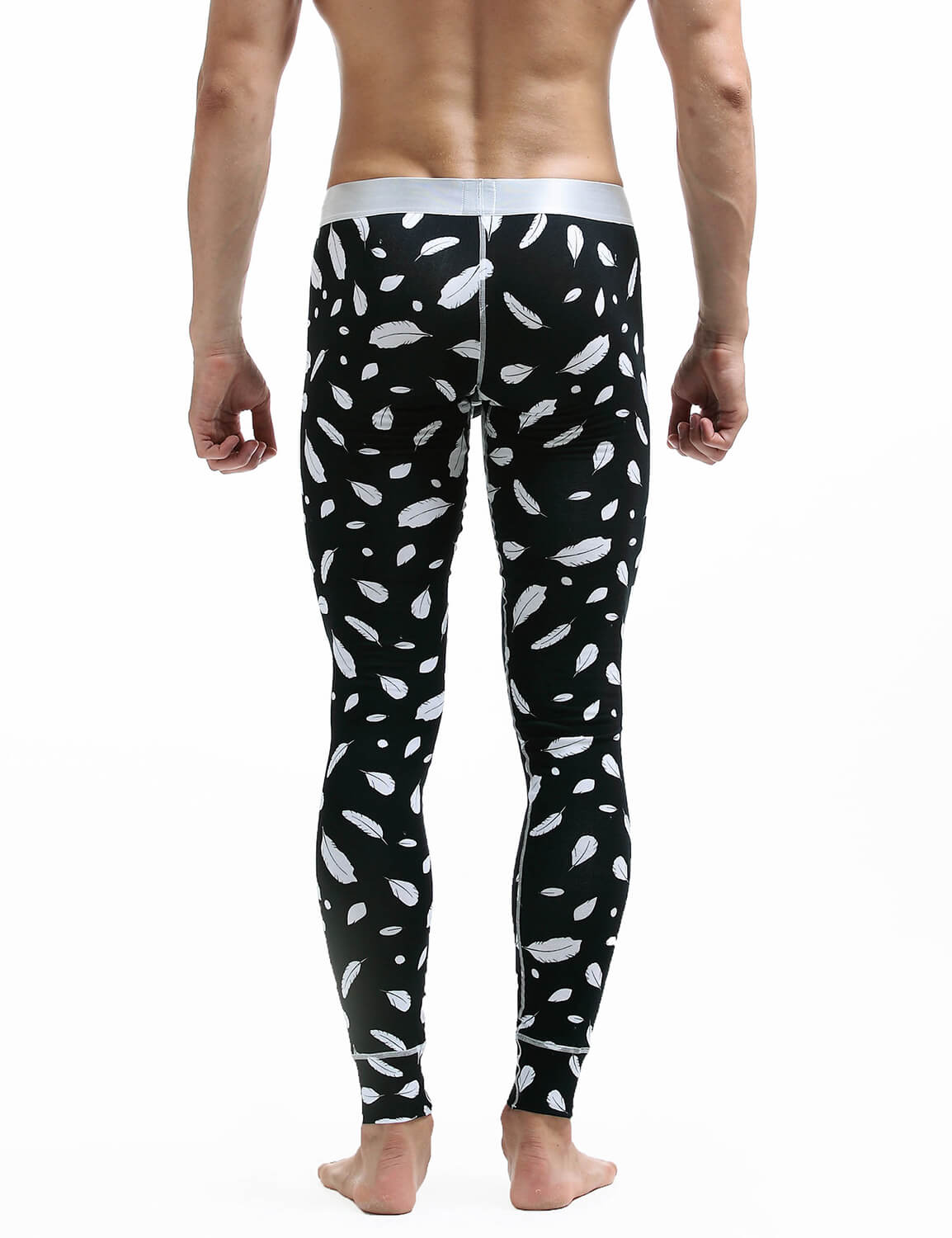 Feather Pattern Long John 60405 | dmunderwear detail image 2