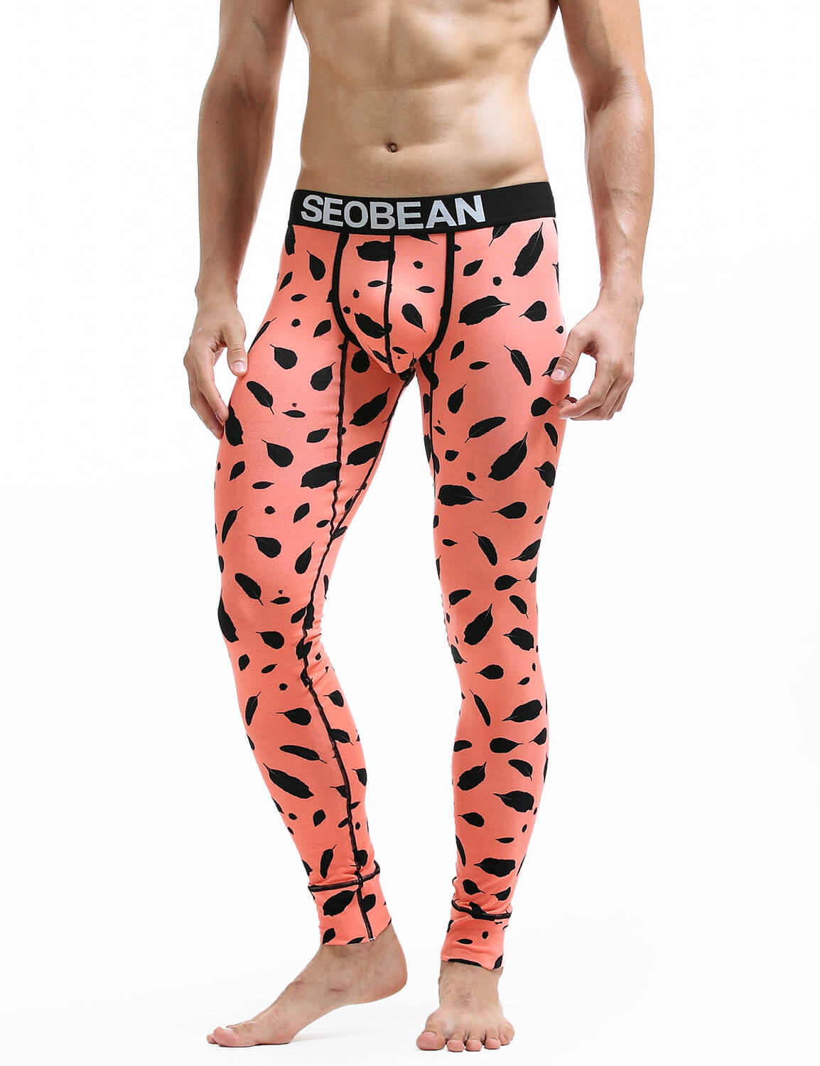 Feather Pattern Long John 60405 | dmunderwear detail image 9
