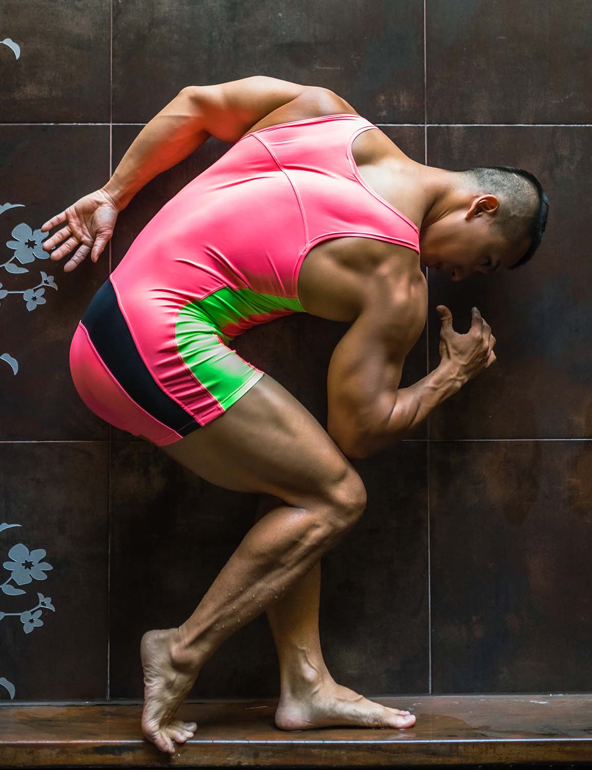 Fitness Wrestling Leotard Singlet Bodysuit 220701 | dmunderwear detail image 2
