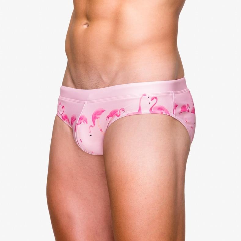 ORVLS Flamingo Swim Briefs | dmunderwear detail image 3