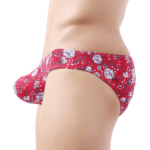 Floral Bulge Bikini Briefs | dmunderwear