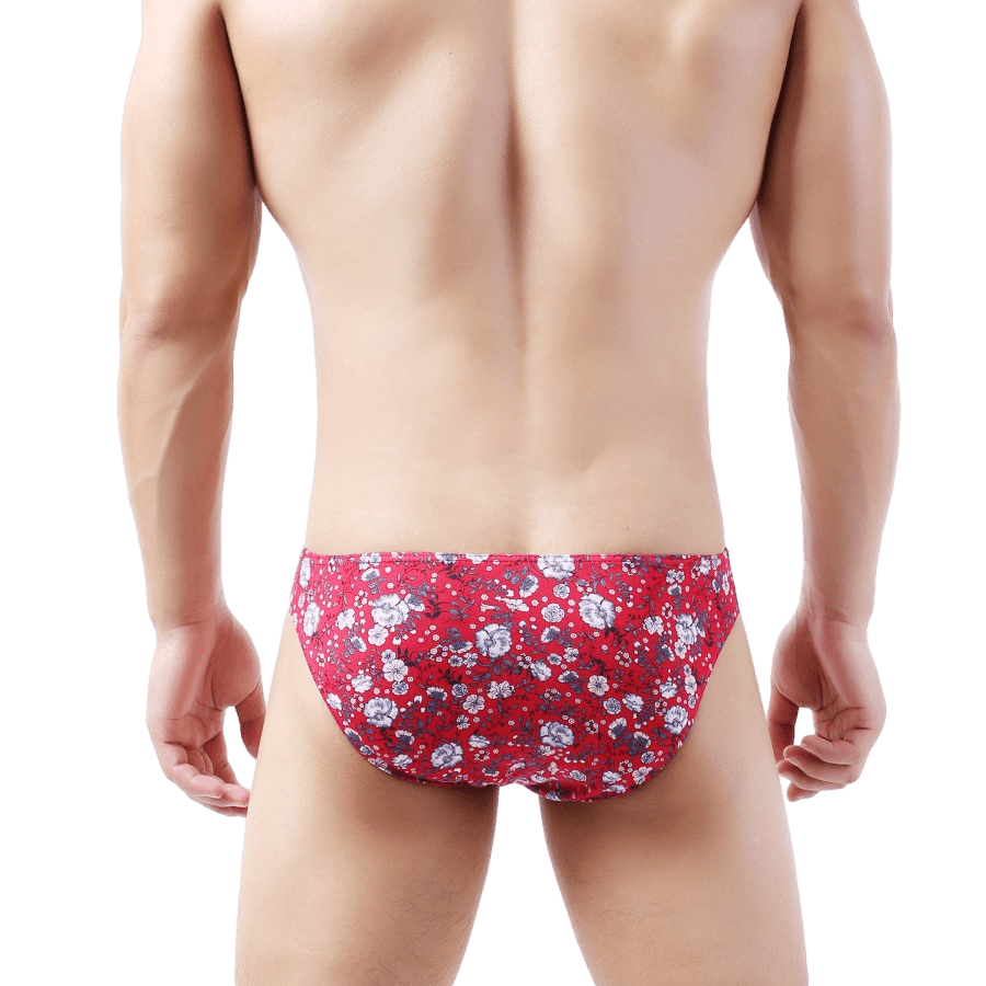 Floral Bulge Bikini Briefs | dmunderwear detail image 2