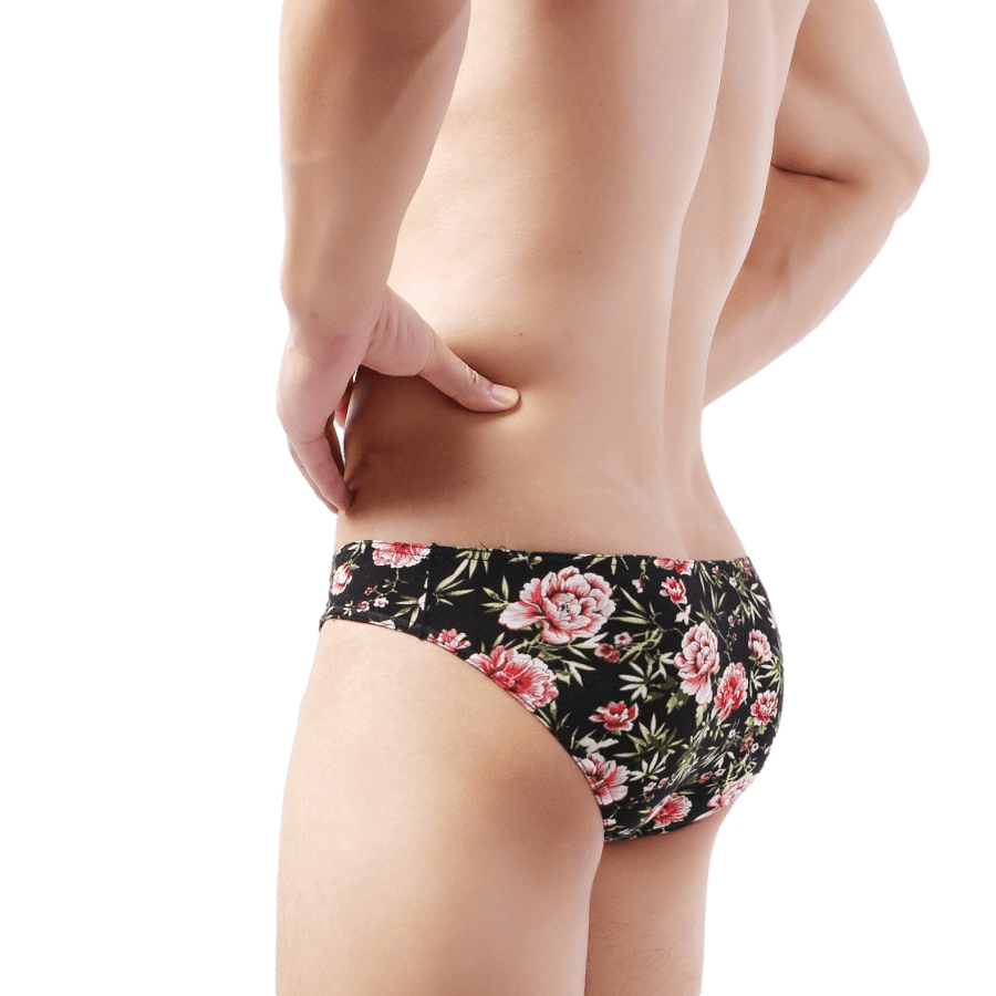 Floral Bulge Bikini Briefs | dmunderwear detail image 5