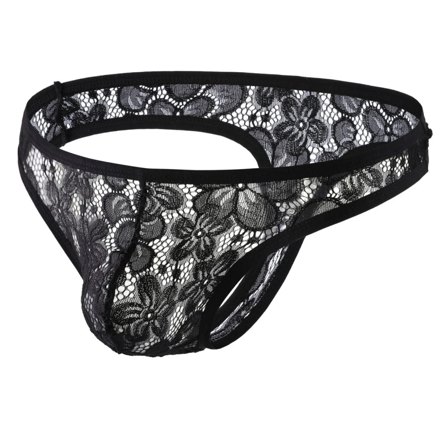 Floral Lace Thong | dmunderwear detail image 3