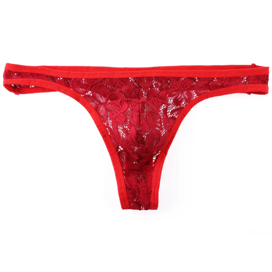 Floral Lace Thong | dmunderwear detail image 5
