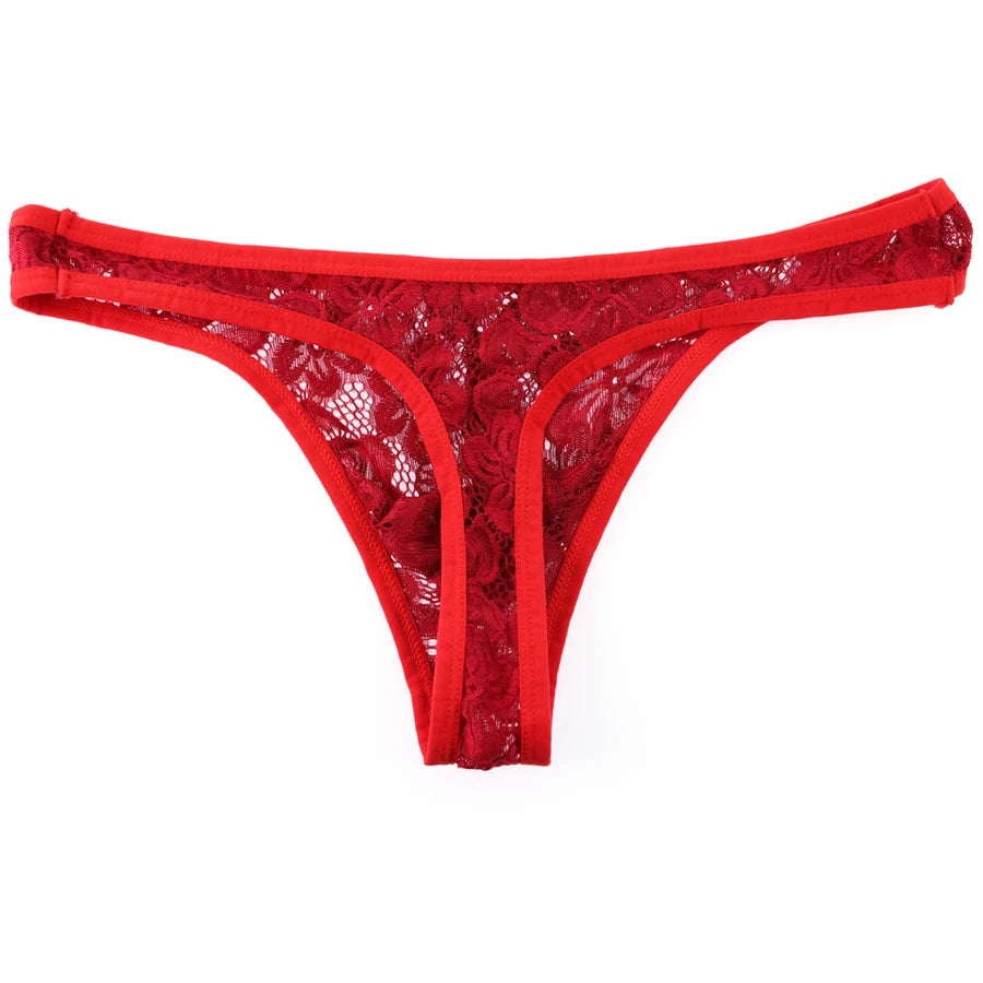 Floral Lace Thong | dmunderwear detail image 7
