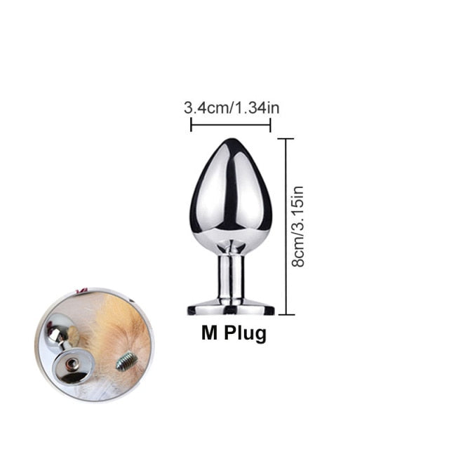 Fox Tail Anal Butt Plug | dmunderwear detail image 17