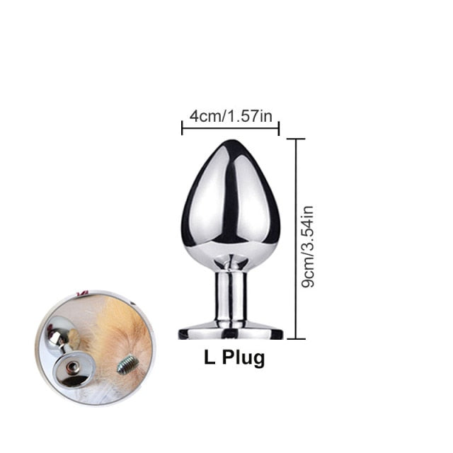 Fox Tail Anal Butt Plug | dmunderwear detail image 18