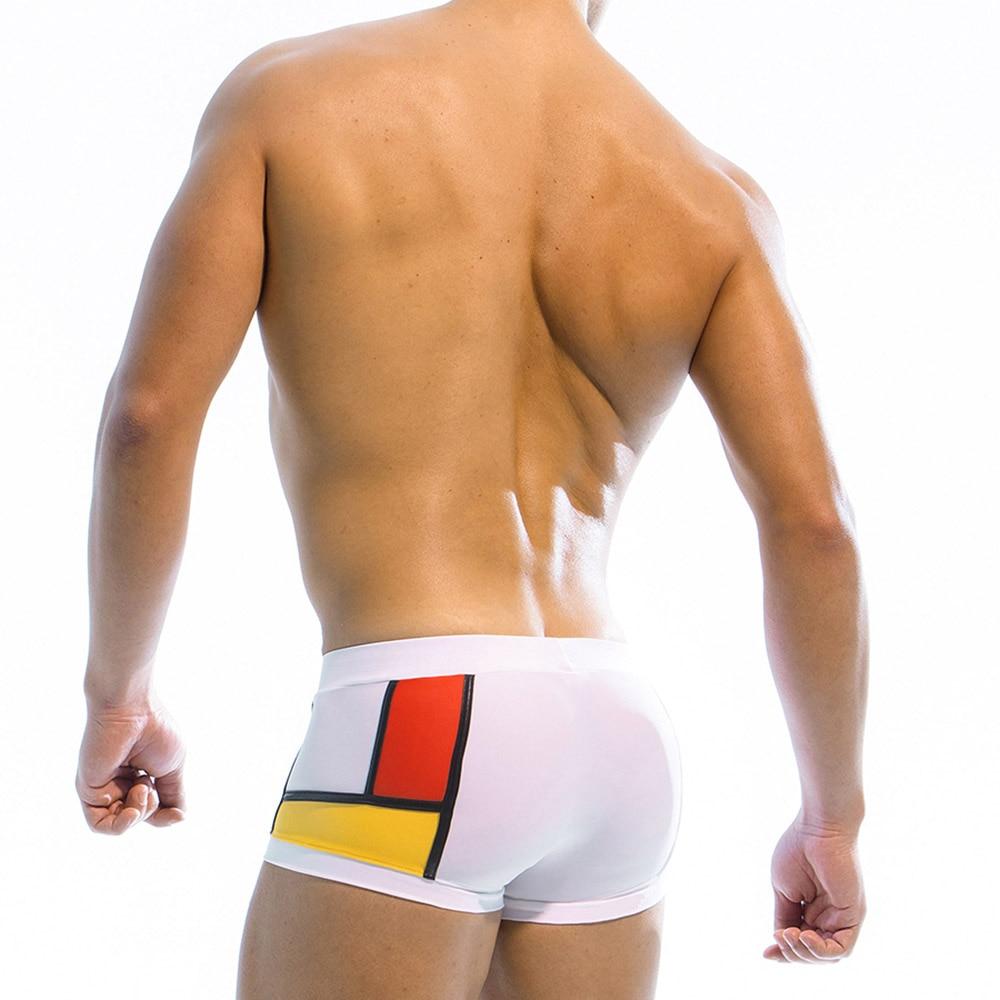 ORVLS Frank Lloyd Wright Art Deco Swim Trunks | dmunderwear detail image 3