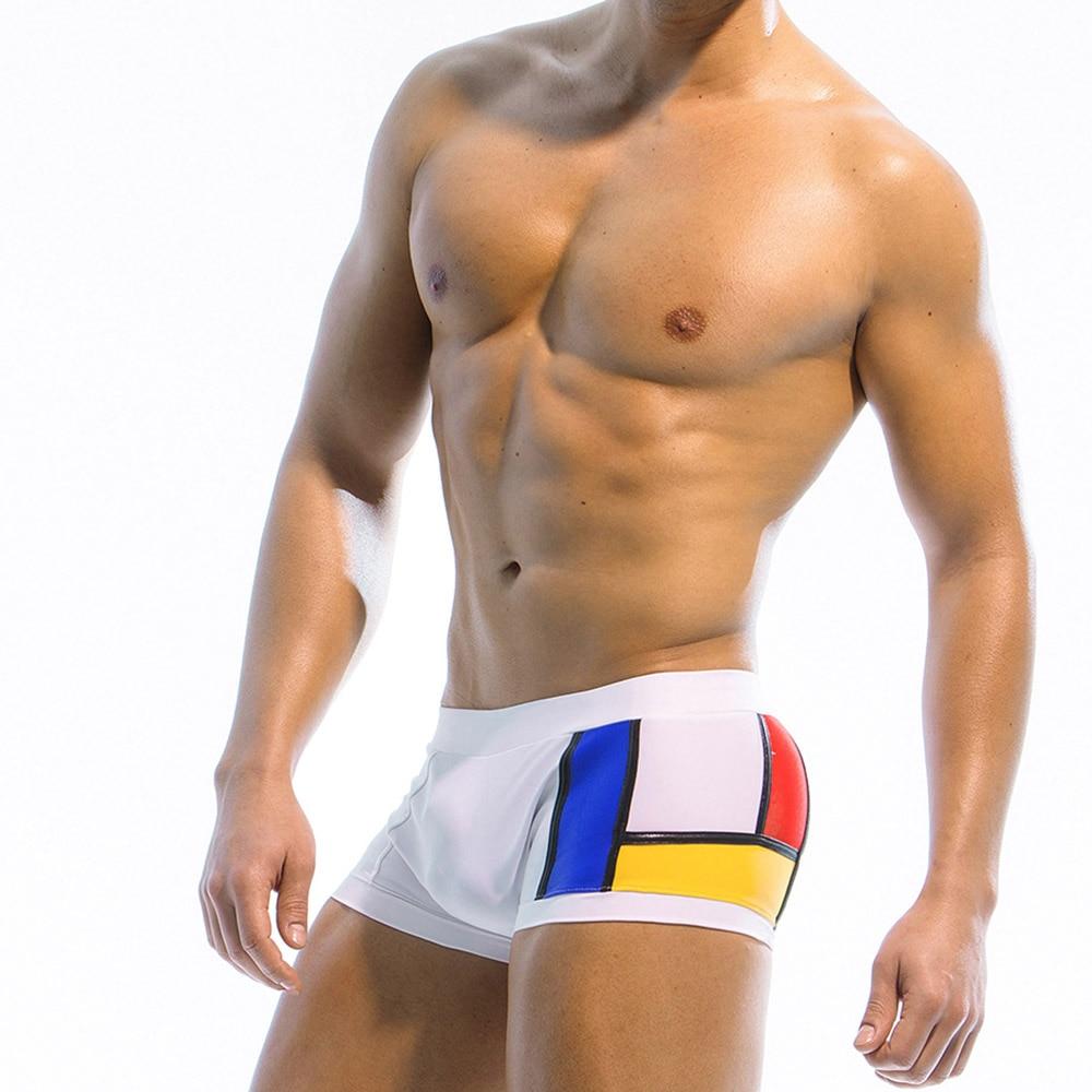 ORVLS Frank Lloyd Wright Art Deco Swim Trunks | dmunderwear detail image 4