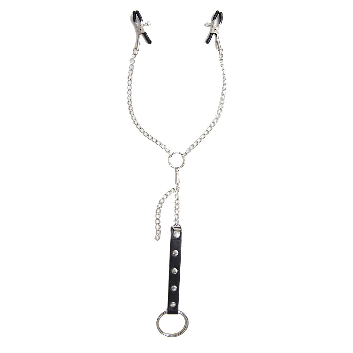 Gay Nipple Clamps With Chain And Cock Ring | dmunderwear detail image 10