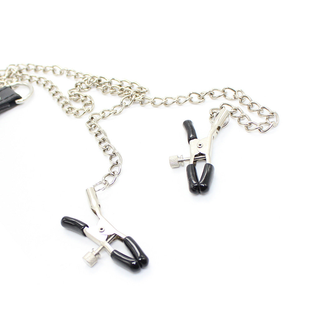Gay Nipple Clamps With Chain And Cock Ring | dmunderwear detail image 15