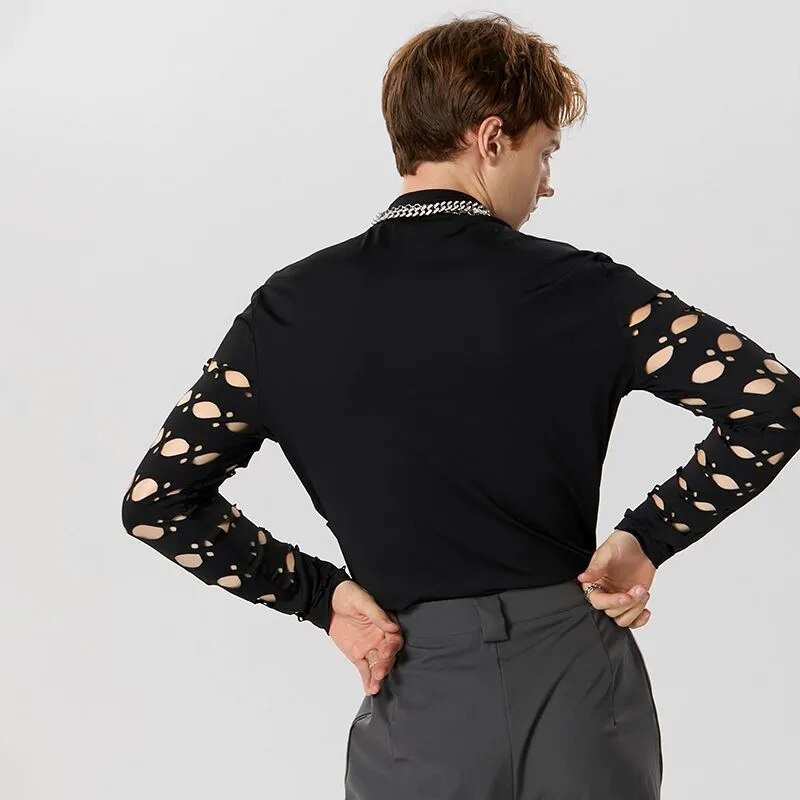 ORVLS Geometric Oval Turtle Neck | dmunderwear detail image 3