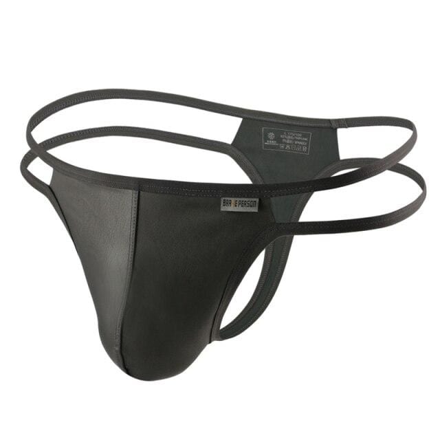 Glossy Double String Thong | dmunderwear detail image 5
