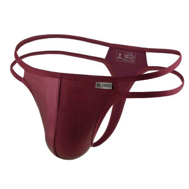 Glossy Double String Thong | dmunderwear detail image 6