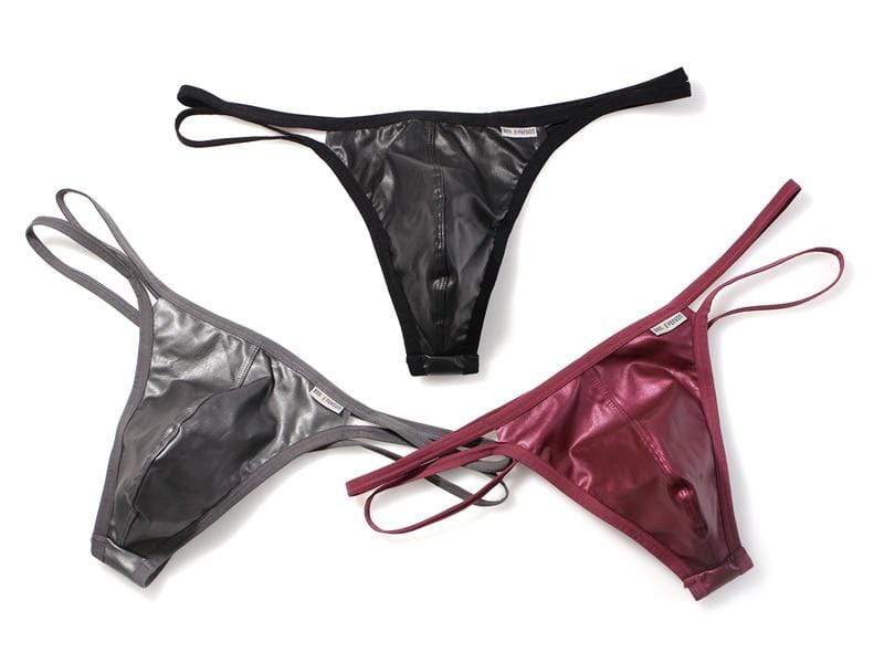 Glossy Double String Thong | dmunderwear detail image 7