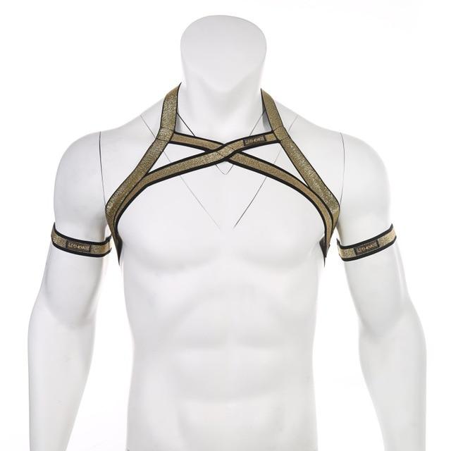 Gold Cross Harness | dmunderwear detail image 4