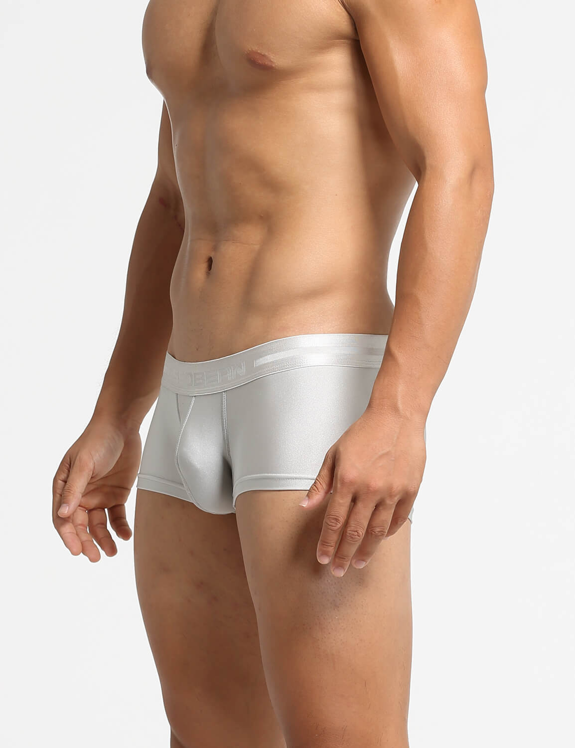 Shiny Gold or Silver Boxer Briefs 10212 | dmunderwear detail image 11